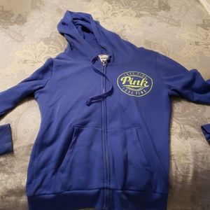 Victoria's secret pink blue hoodie